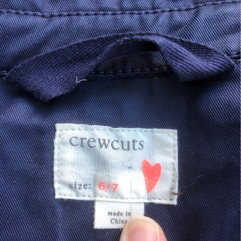 Crewcuts Navy Hooded Jacket 6/7 - Picture 5 of 9